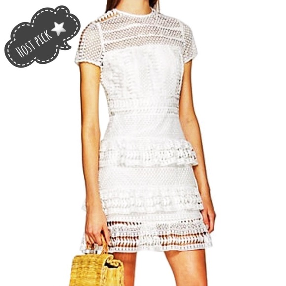 BARNEYS NEW YORK💖gorgeous Tiered Lace Dress🌸 - Picture 2 of 14